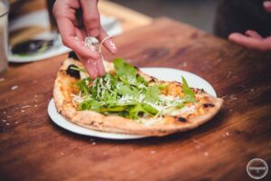 heerlijke pizza van de foodtruck