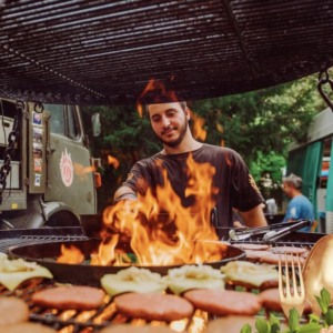 Foodtruck open vuur